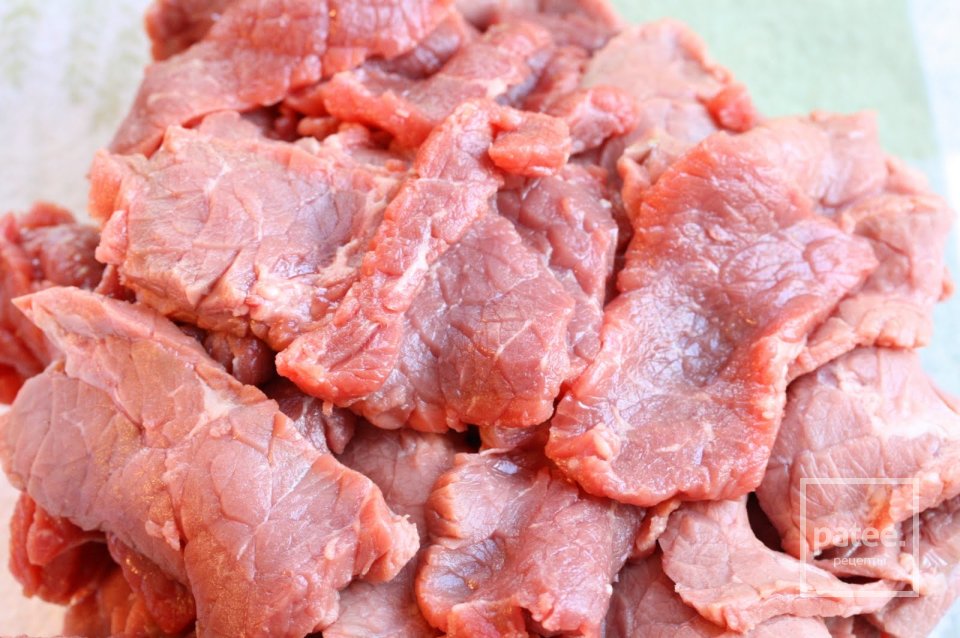 Стейк с перцем и помидорами - Шаг 1