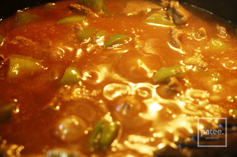 Стейк с перцем и помидорами - Шаг 12