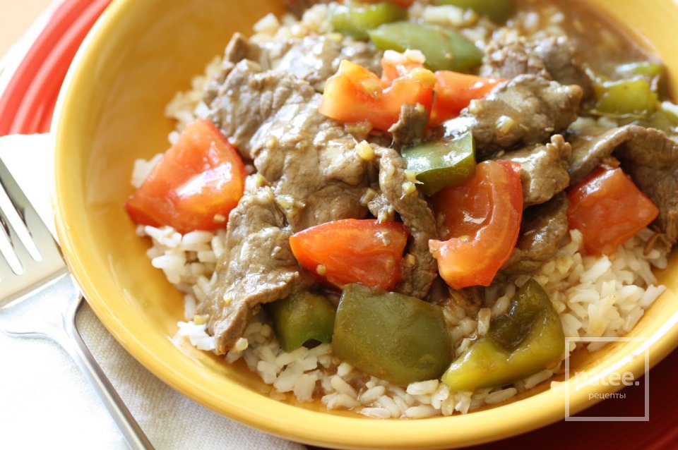 Стейк с перцем и помидорами - Шаг 15