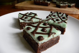 Шоколадно-мятные брауни