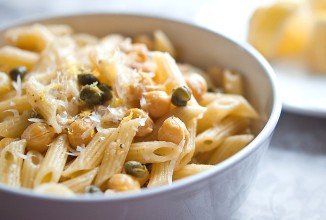 Лимонная паста с нутом