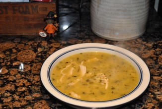 Суп с курицей и диким рисом