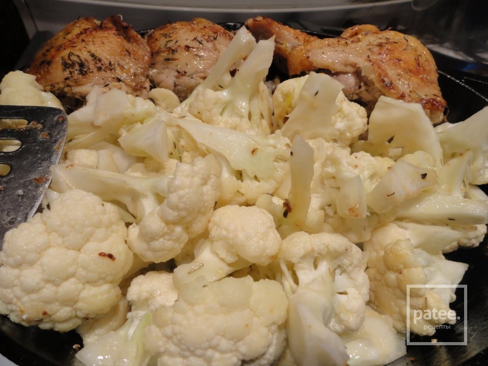 Куриные окорочка с цветной капустой - Шаг 6