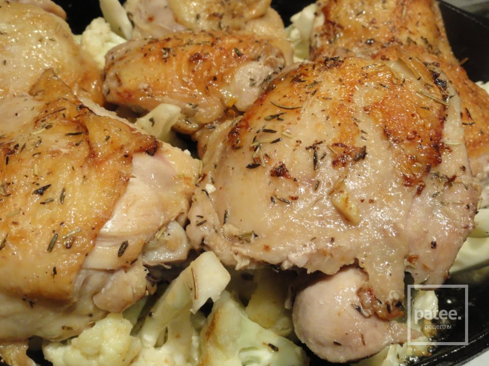 Куриные окорочка с цветной капустой - Шаг 8