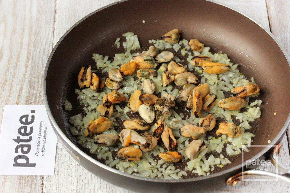 Паста орзо в сливочном соусе с мидиями - Шаг 4