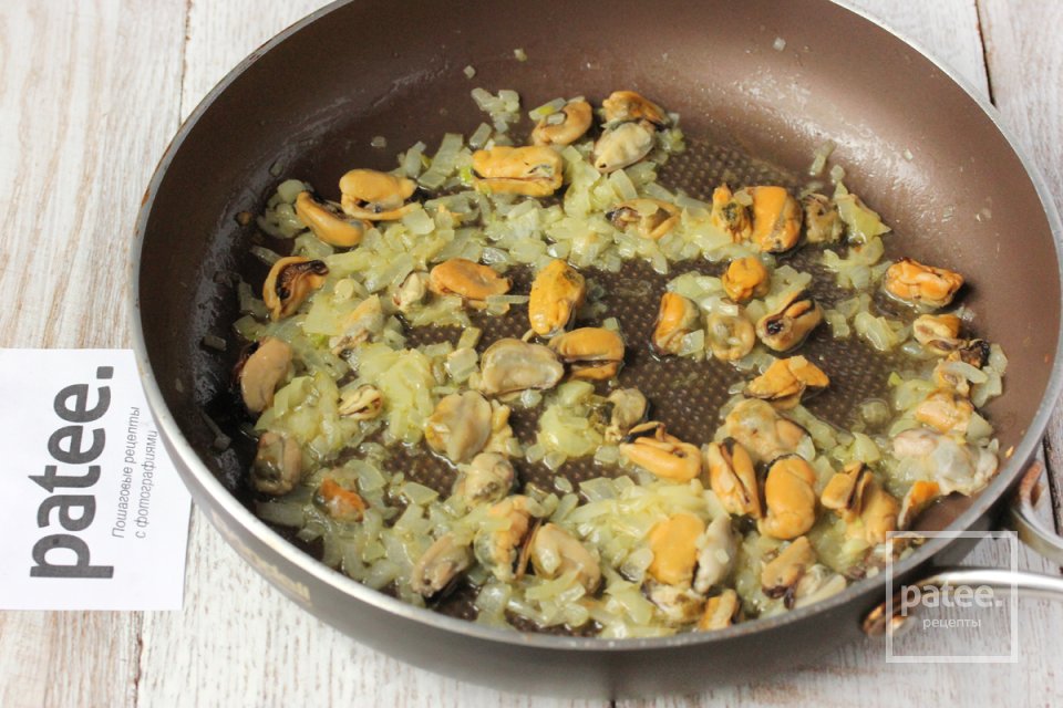 Паста орзо в сливочном соусе с мидиями - Шаг 6