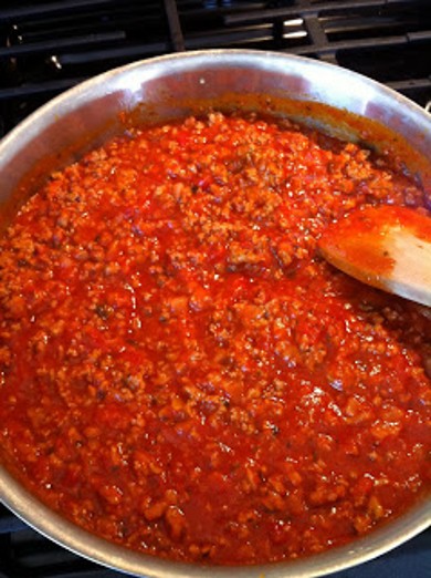 Паста с фаршем из индейки под соусом Маринара - Шаг 3