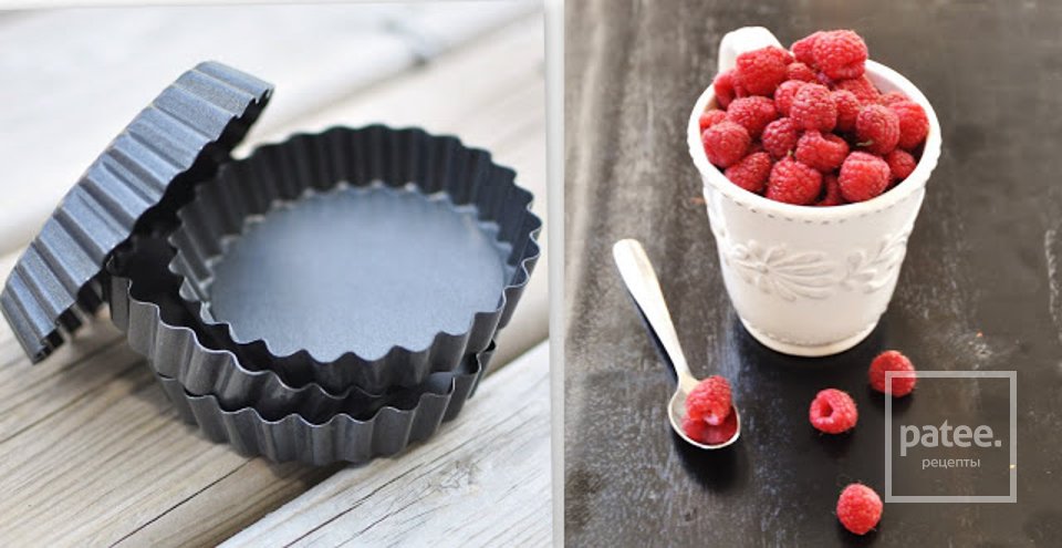 Тарт с шоколадным кремом и малиной - Шаг 1