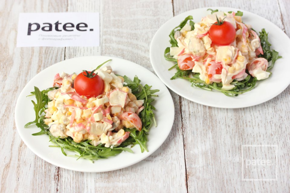 Салат с морепродуктами Остров - Шаг 15