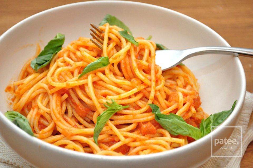 Спагетти аль помодоро - Шаг 12