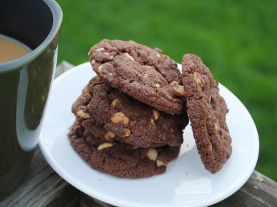 Рецепт Шоколадное печенье с макадамией