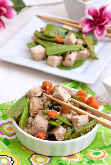 Рецепт Тофу с овощами и киноа
