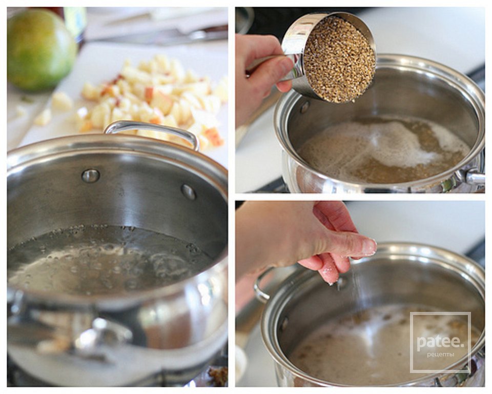 Овсянка с манго и яблоком - Шаг 4