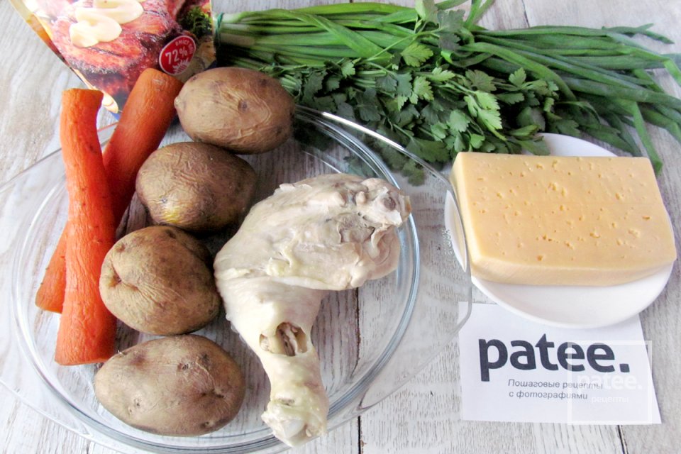 Салат Корзина с цветами - Шаг 1