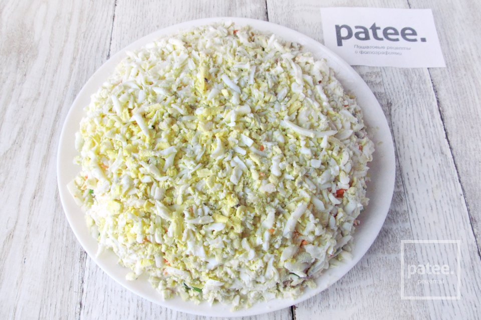 Салат Корзина с цветами - Шаг 17