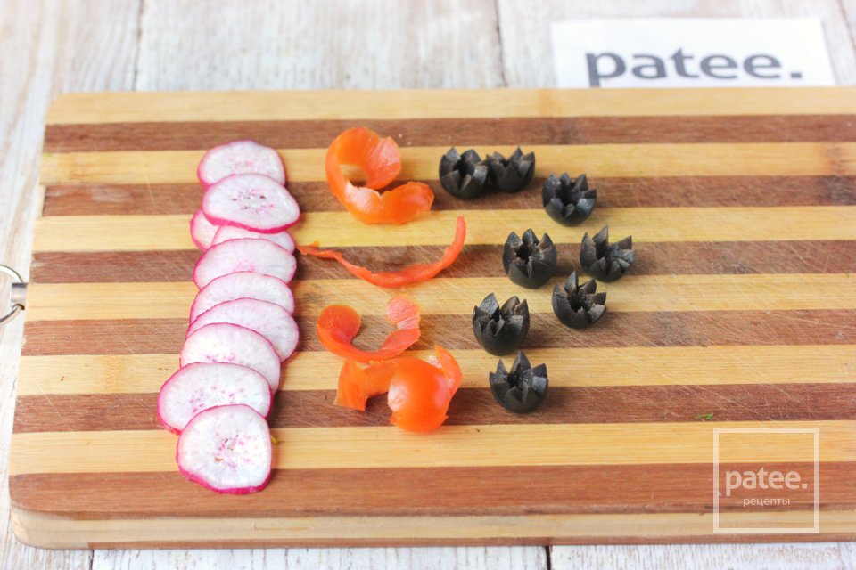 Салат Корзина с цветами - Шаг 20