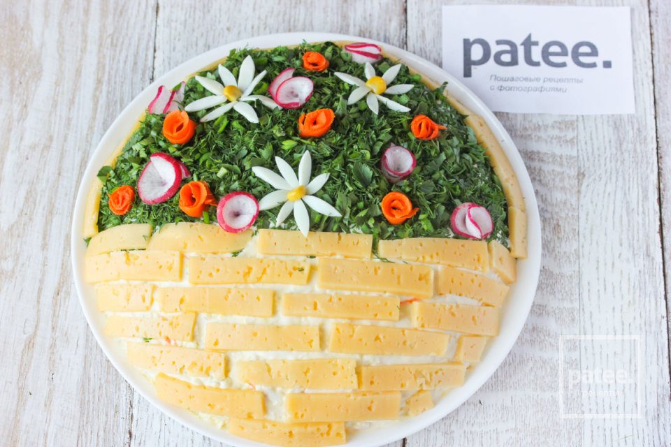 Салат Корзина с цветами - Шаг 26