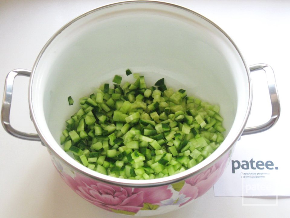 Окрошка на сыворотке - Шаг 10