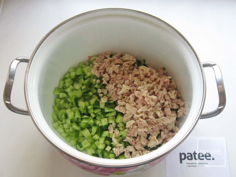 Окрошка на сыворотке - Шаг 12