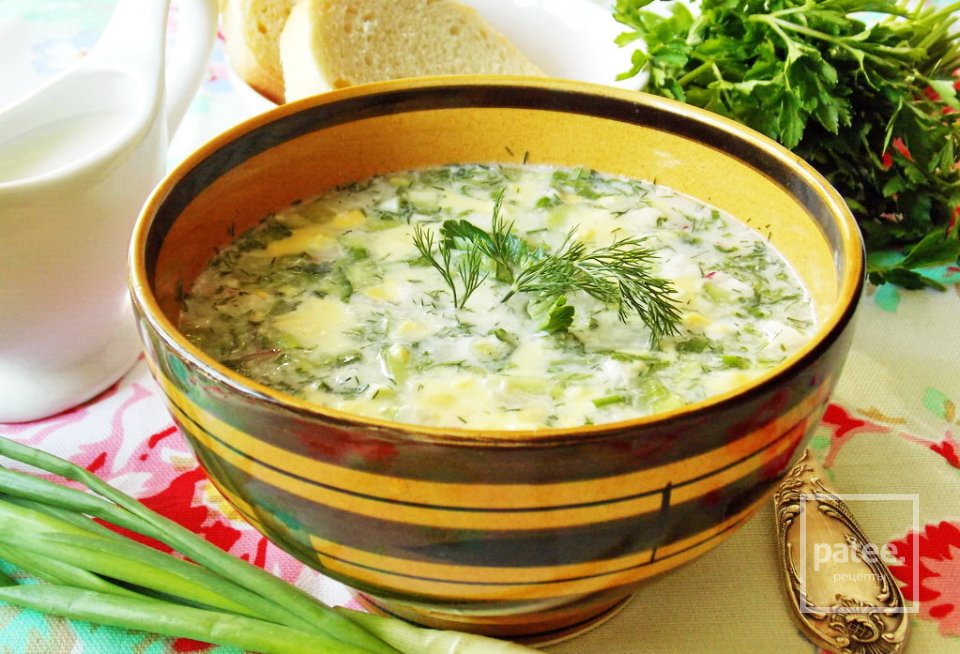 Окрошка на сыворотке - Шаг 20