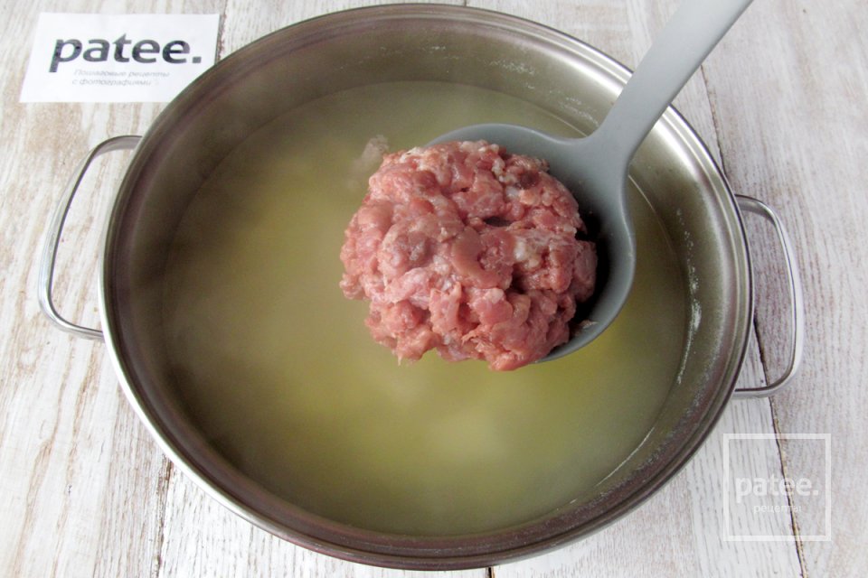 Картофельный суп с говяжьим фаршем и яйцом - Шаг 9