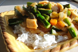 Жаркое из курицы с овощами