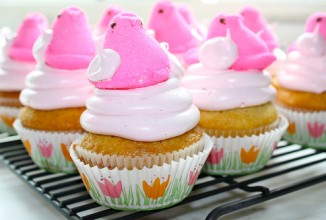 Кексы с зефирным кремом