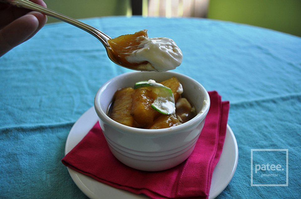 Печеный ананас в имбирно-лаймовом соусе - Шаг 10