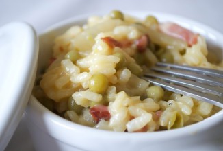 Ризотто с беконом и сыром