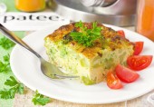 Омлет с брокколи, приготовленный в духовке