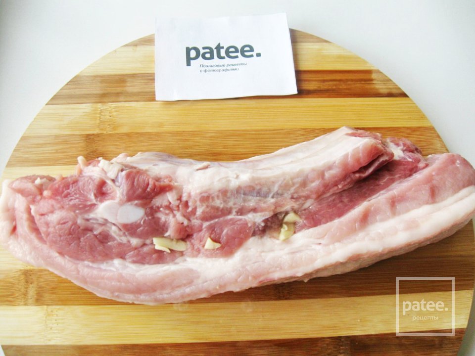 Запеченная свиная грудинка - Шаг 3