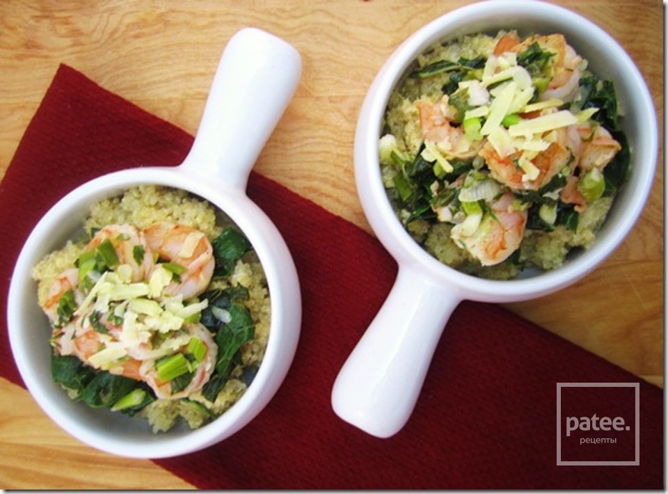 Киноа с креветками - Шаг 6