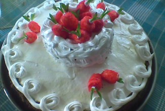 торт "клубничка"