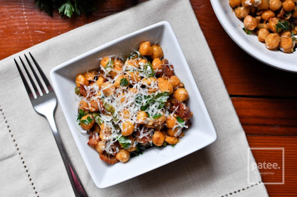 Салат из нута с беконом - Шаг 8