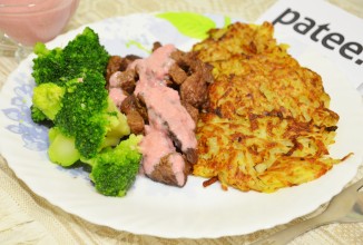 Говядина в сливочном соусе