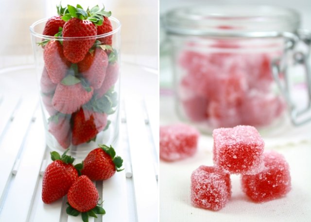 Клубничные конфеты