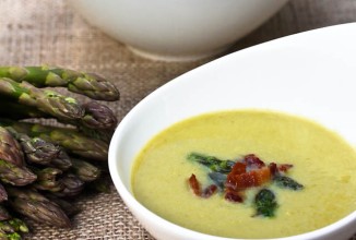 Суп из спаржи с фасолью