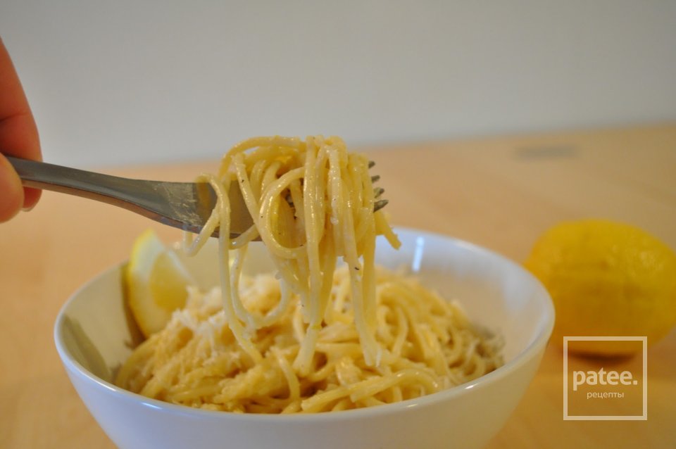 Лингвини в сливочно-лимонном соусе - Шаг 8