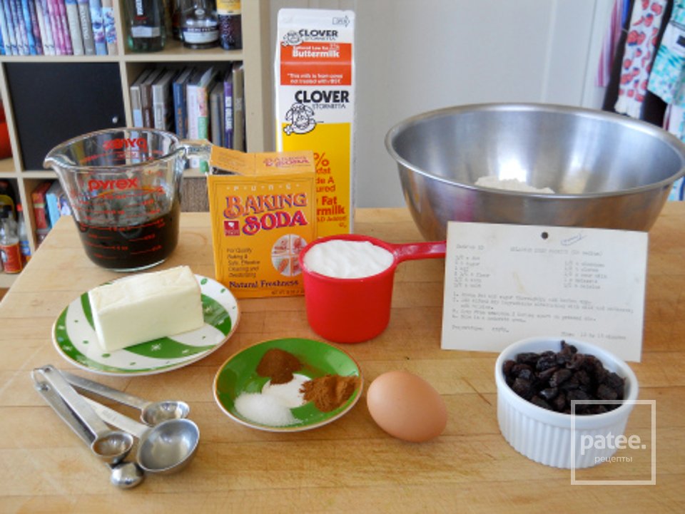 Печенье с изюмом и патокой - Шаг 1