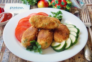 Картофельные котлеты с форелью