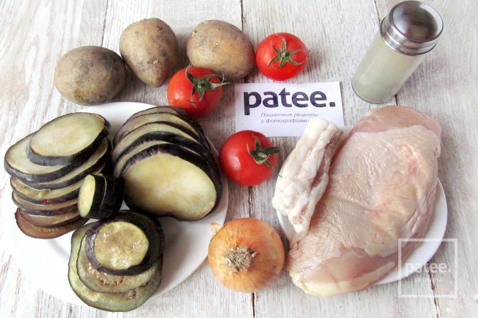 Овощные шашлыки с курицей - Шаг 1