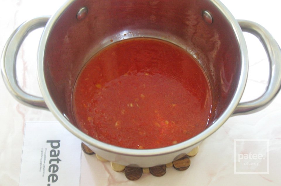 Томатный суп с вермишелью и грибами по-турецки - Шаг 4