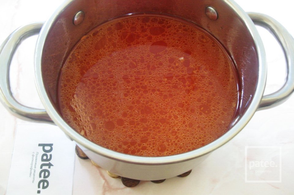 Томатный суп с вермишелью и грибами по-турецки - Шаг 5