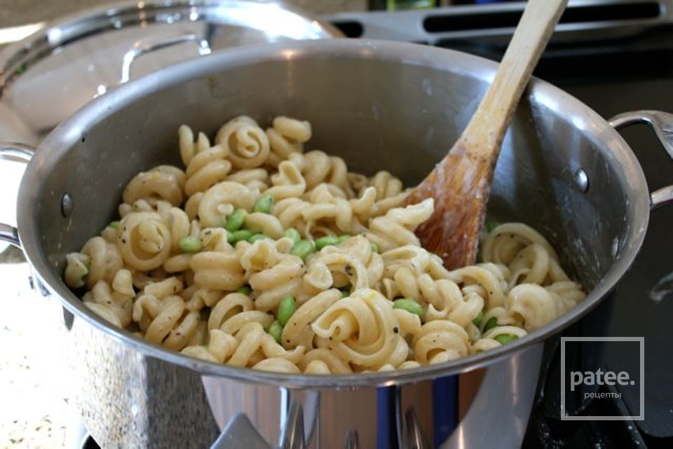 Паста с эдамаме и ветчиной - Шаг 9