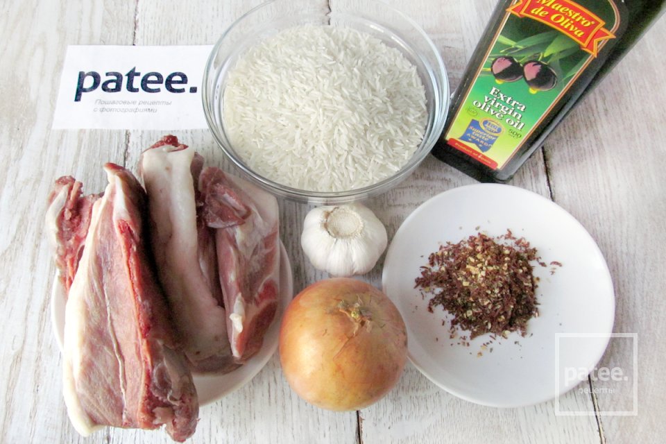 Свинина с ароматным рисом - Шаг 1