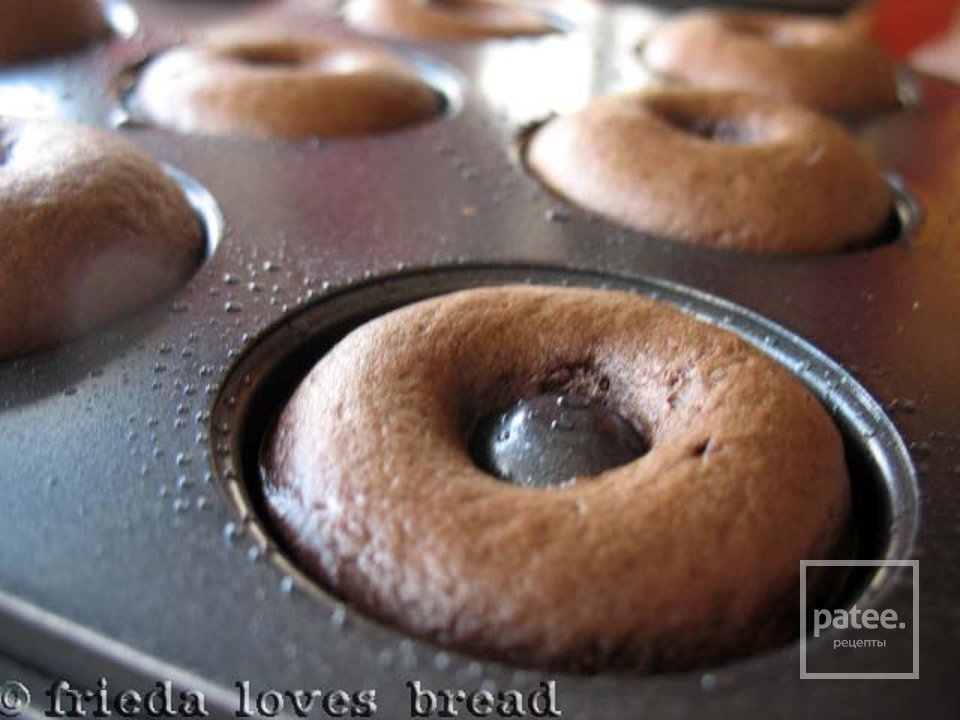 Шоколадные пончики с глазурью - Шаг 8