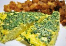 Фриттата с чеддером и зеленью