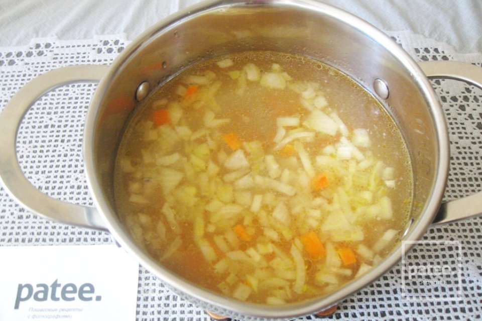 Суп с заварными манными кнелями - Шаг 5