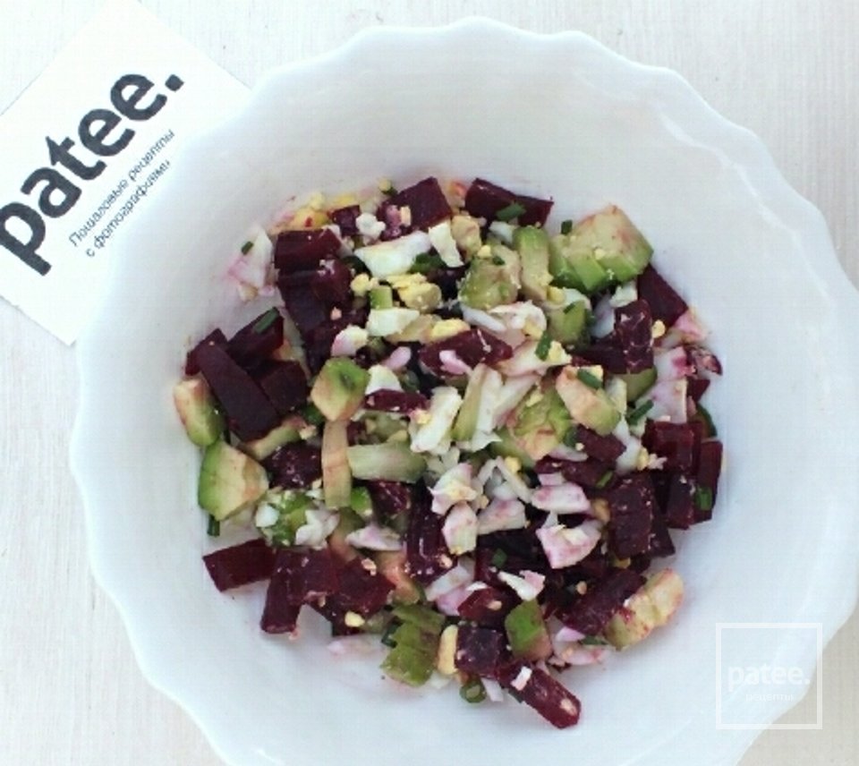  Литовский Свекольник с авокадо - Шаг 7