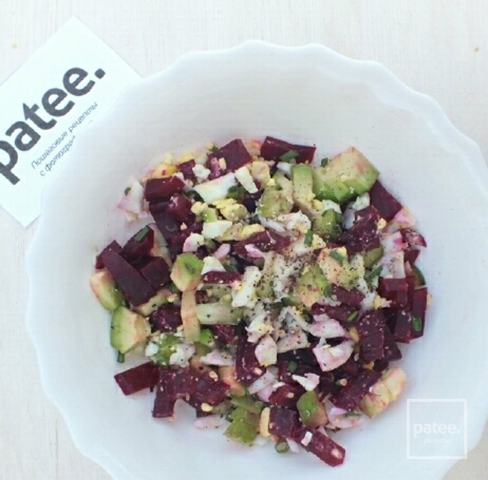  Литовский Свекольник с авокадо - Шаг 8